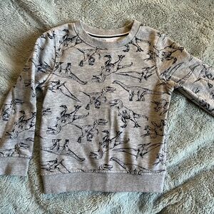 Kids SIZE 4T
Grey dinosaur sweater